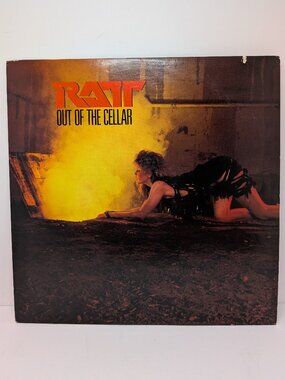 Ratt "Out of the Cellar" Debut LP Vinyl Record 1984 Atlantic 80143-1 Allied Pres